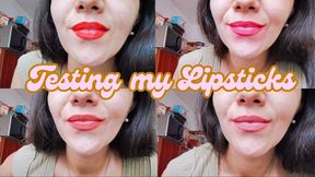 Testing my lipsticks For you