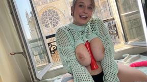 Proxy Paige's Steamy Hotel Dildo Showdown