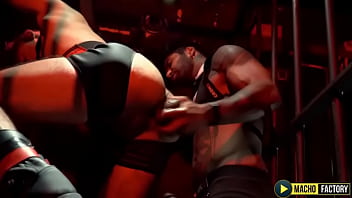 MachoFactory: Babylon Prince Dominates Kryz XXX In A Dark Fetish Cell Encounter