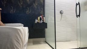 slim twink sucks & rides hairy chubby bear’s fat cock raw