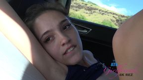 You Are Back in the Car with Brooke, and of Course She Can&#039;t Keep Her Hands off Herself.