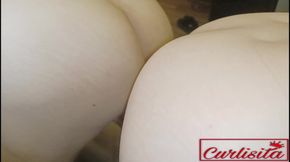 Real couple use dildo to mimic a threesome scene and fulfill there MFM fantasy