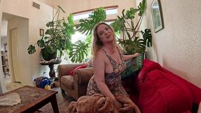 snuggling with stepmom on the couch and accidental creampie