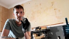 POV - Locked In Chastity By The Building Site Boss (4K)