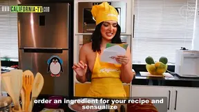 Famous Clara Wellen Opens Door Naked for Motorcycle Courier's Surprise Delivery