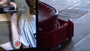 Charming Latina girlfriend's assfucked in camcorder vid