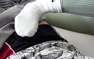 Ghomestory, footjob! his dick loves my feet! pov 4k