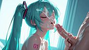 Hatsune Miku backstage performance (AI)