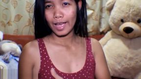 HD 16 week pregnant thai teen 18+ heather deep dido creamy squirt alone in the living room