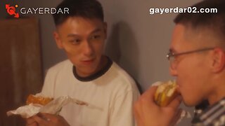 Asian guy gets his ass stuffed with cock in a hot gay sex scene