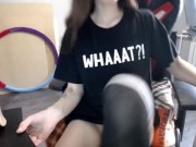 Sexy_b0rsch трахает свою попку большим дилдо 3