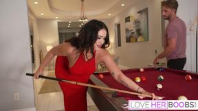 Lovely Babe Nia Bleu Rides Dick After Boob Worship