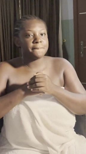 Casting: First Time Acting Porn, Sexy African Ebony with Huge Tits and Fat Ass Sits on Our Couch