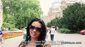 Two busty sluts banging outdoor pov