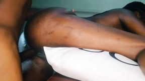 Hot Bitch Sucks Deep and Rides Hard with African BBC