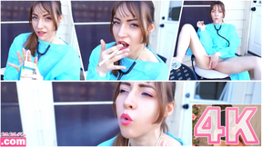 Nurse&#039;s Masturbation Smoke Break Deal