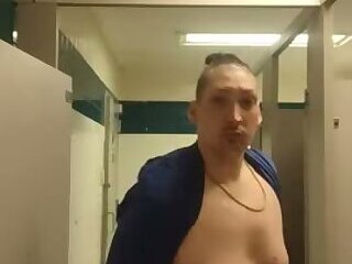 Daring Strip & Piss at work