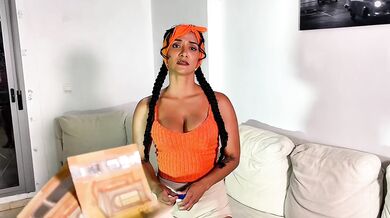 Latina Maid Chokes Big Cock Blowjob Gushes Cum Drip