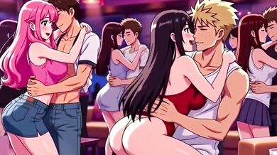 College party turns wild stepmom anal creampie orgy