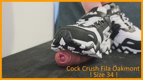 Hardcore Cock Crushing with Fila Oakmont in Size 34EU - CBT Crushing Shoejob with LittleShoes | 036B
