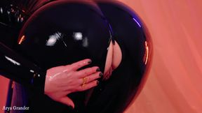 Latex Rubber Fetish Catsuit Free Video Big Ass Tease and JOI by Mistress Arya Grander