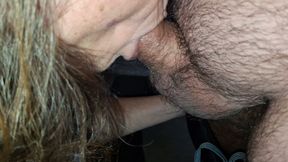 My FWB neighbor sucks my cock and lets me cum on her cute little toes