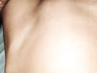 tight pussy and hairy cock cums on skinny russian 18 year old girl's belly