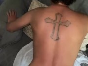 White Boy Gets Slutted Out By Big Black Dick! Cum Slut Loves It!