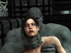 Claire gets filled by Mr. X