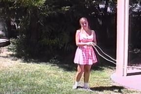 Two cute college lesbians fingering each other