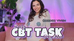 Daily CBT Task Day Four Ball Busting with Goddess Vivien the girl next door