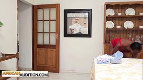 Sexy big ass African teen Xandi Belle is ready to shine and suck huge dick