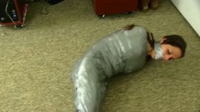 Cali Logan In Duct Tape Mummification With