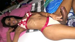 ”BBC Asian femboy Polla fucks guy ass pumping & then rides him”