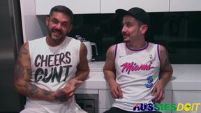 Bottom Aussie Mateo Welcomes Pete Huge Dick Inside His Ass