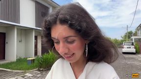 I Called Repairman with My Pussy and Walked Down the Street with His Cum on My Face Cumwalk