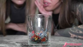 "Alisa and Dory's Sea of ??Slobber: A POV Experiment with Slave Fans" - HD