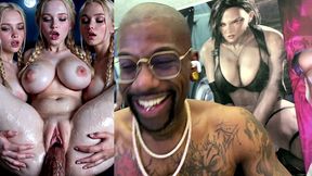 breeding thicc tight bald ass pussy nordic step sisters with bbc, ai generated