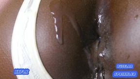 Rainy day amateur anal and cumshot