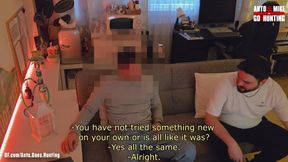 I Suck the Cock of This Hairy Young Plumber and I Ejaculate on His Tigh After He Cums