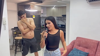 Stepbro teaches Latina stepsister sexy moves in private lesson