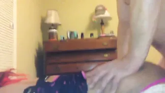 Crossdresser Claudia close up bareback anal drilling