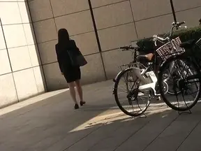 Office Seduction: Sakura Takes Her First Creamy Load Between Stocked Thighs