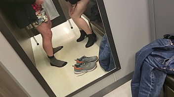 Kiwi Slutty MILF gets fucked in Department Store Changing rooms &amp_ pissed on in Public Toilets same day