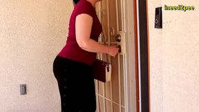 caroline pierce need to pee wetting black leggings