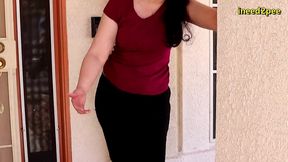 caroline pierce need to pee wetting black leggings