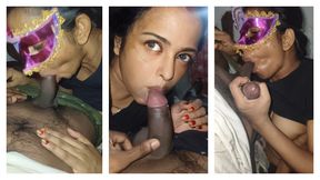 S-293. Before pussy fucking I am licking my stepbrother cock