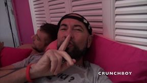 double creampie surprise for roman and 2 boys