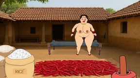 part 2     my  big ass mom  vimla    masturbating  using   a   brinjal  in  her  pussy