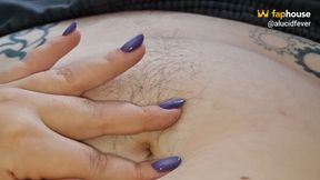 Worship My Hairy BBW Bellybutton